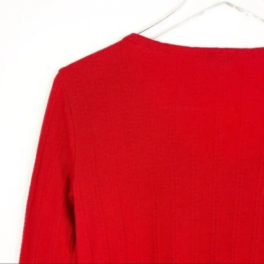 J. Crew | Red Thermal Top Sz S